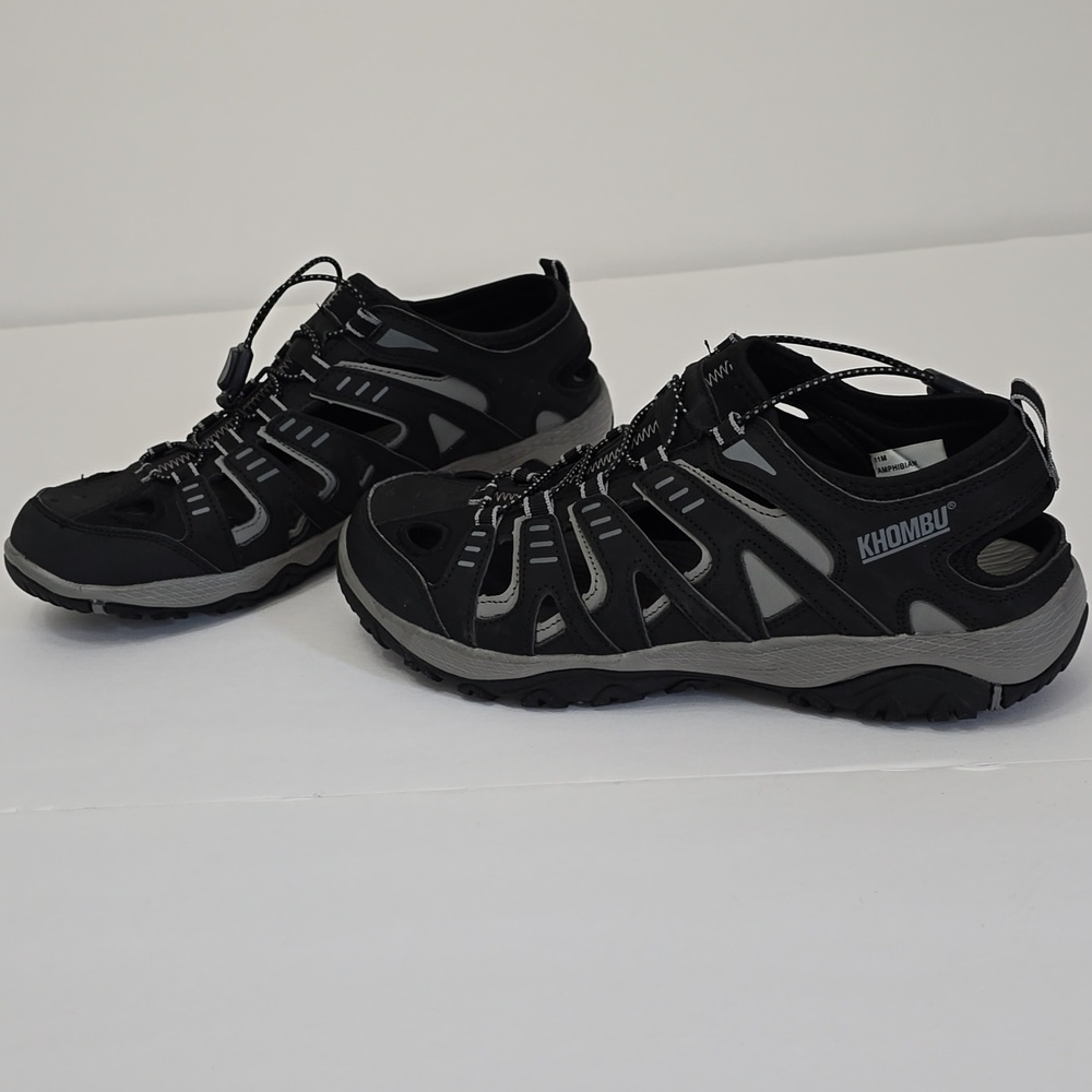 Khombu Amphibian  Men's Active Sandals Black Gray  Size 11